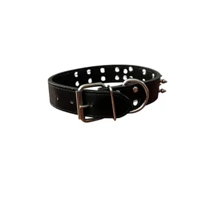 Source Unknown Black Faux Leather Skull Spiked Choker Collar Necklace Gothic Punk Biker 20 In thumbnail 3