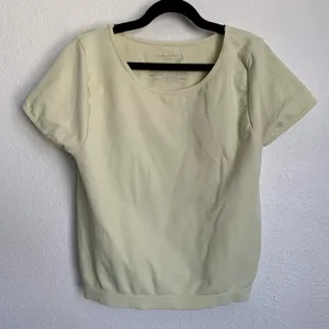 Free People Intimately Fitted Short Sleeve Tee T-shirt in Pale‎ Yellow thumbnail 1
