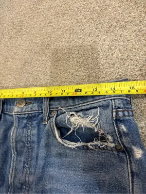 Reformation Size 28 Dixie Jorts High Rise Button Fly Bryce Wash Distressed thumbnail 8