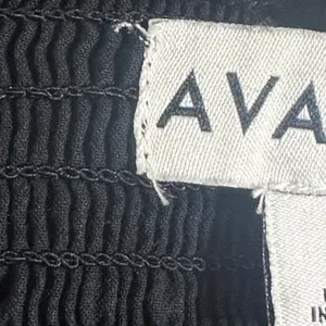 Ava & Viv Black Embroidered Cotton Tiered Maxi Dress Size 1X thumbnail 5