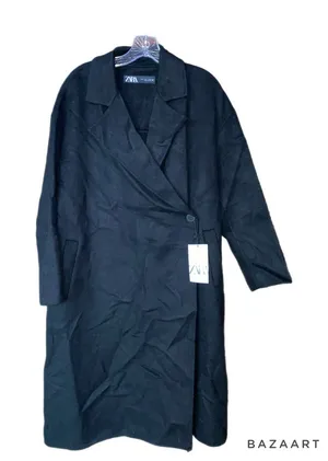 Zara wool blend coat thumbnail 1