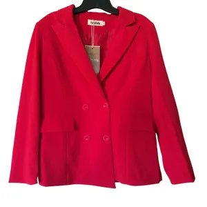 SusieLady Red Double Breasted Blazer Jacket‎ Size M thumbnail 1