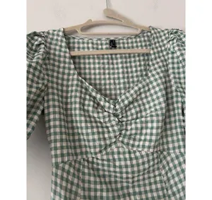 Nobody’s Child Penny Mini Dress In Green Gingham Size 6 Summer Cottagecore thumbnail 4
