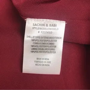 SACHIN & BABI‎ Dress Size 0 Cherry Red Gabby Puff Sleeve Midi Open Tie Back New thumbnail 12