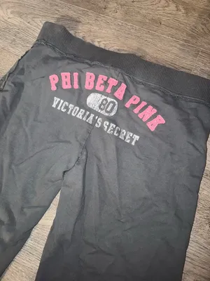 PINK Victoria’s Secret VINTAGE 2006 OG VS PINK Y2K CROPPED SWEATPANTS thumbnail 1
