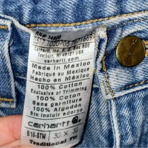 Carhartt Reworked Distressed‎ Jeans Women's 10 30x32 Grunge Patchwork Streetwear thumbnail 4
