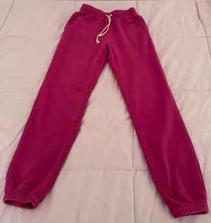 Out from Under pink Fuchsia Drawstring Jogger Pants sweatpants, size XS pockets thumbnail 1