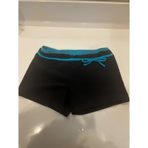 Women Black Turquoise Blue Boy Short Swim Bottoms Plus Size‎ xs thumbnail 3