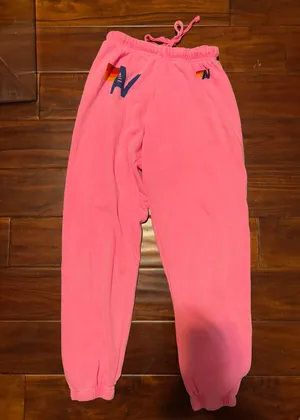 Aviator Nation Pink  sweatpants thumbnail 1