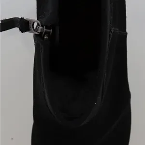 Toms Women’s Lunata Black Suede Mid Block Booties Size 9‎ thumbnail 8