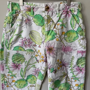 Keith Kelly NYC Printed Cactus Double Knee Carpenter Pants Size XL‎ thumbnail 3