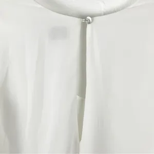 SHOW ME YOUR MUMU Donna Michelle White V-Neck Tunic Top Small Casual Neutral thumbnail 8