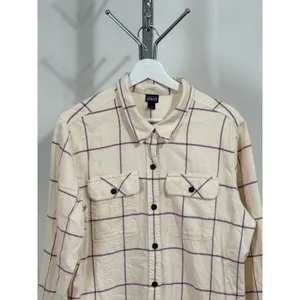 Patagonia Button Down Shirt Women's Flannel Plaid Long Sleeve Casual Size L thumbnail 5