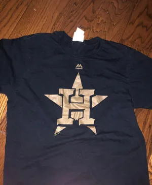 Majestic Short Sleeve Astros Shirt thumbnail 1
