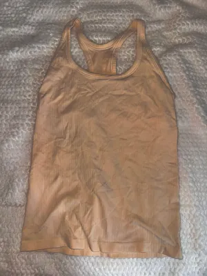 orange racer back tank top thumbnail 1