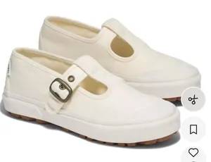 Vans Cream Canvas Shoes thumbnail 1