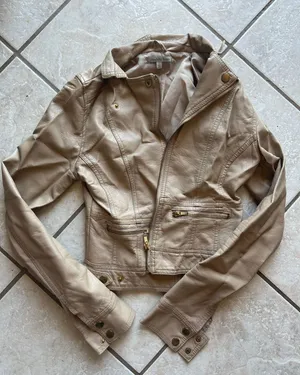 Charlotte Russe Tan Leather Jacket thumbnail 1