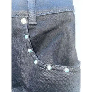 Vintage Lawman Jeans Sides‎ Studded Slim Fit Western Black VTG Size 9 thumbnail 4