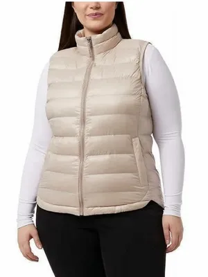 32 Degrees Heat Women’s Puffer Vest in Beige thumbnail 5