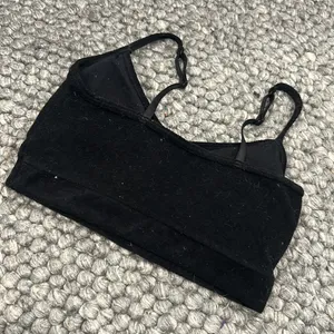 Steve Madden Black Terry‎ Cloth Bralette thumbnail 4