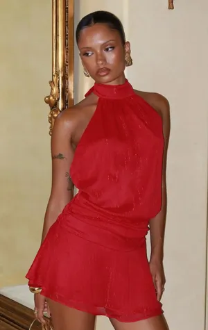 Princess Polly Romper Red thumbnail 1