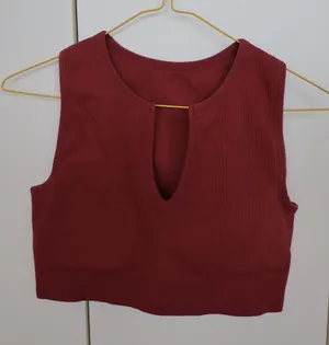 Long line sports bra top Red Size L thumbnail 1