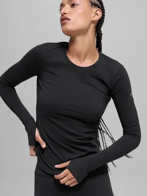 Alo Yoga Black Airbrush Winter Warm Nocturne Long Sleeve size medium thumbnail 1