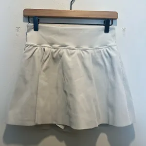 SPANX- Contour Rib Front Slit Skort White Size M thumbnail 2