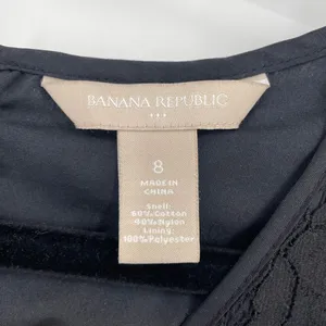 Banana Republic Lace‎ Overlay Career Blouse Sleeveless Back Zip Size 8 medium thumbnail 7