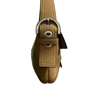 Vintage COACH Y2k Soho Saddle Tan Flap Shoulder Bag thumbnail 6