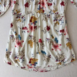 O'Neill floral boho peasant mini dress 3/4 sleeve‎ festival cottagecore medium thumbnail 5