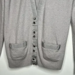 Aqua Cashmere V-neck Cardigan Size Small thumbnail 4