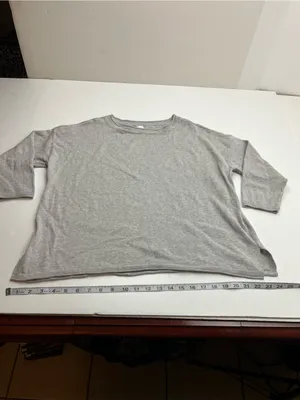 Pact Womens Grey Gray Lightweight‎ Pullover Sweater 100% Organic Cotton Large thumbnail 7