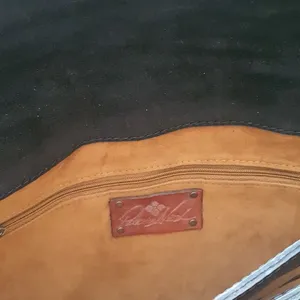 Patricia Nash Black Leather Bag with Silver Accents thumbnail 7