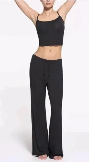 Skims Sleep Pant Plus Size 2X Black Onyx Sold Out NWT Loungewear Comfort Soft​ thumbnail 1