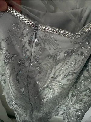 Camille La Vie sequined Glitter Rhinestone mini homecoming dress women sz 4 thumbnail 9