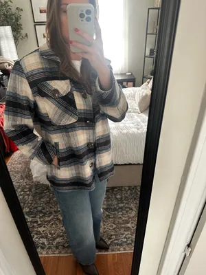 Plaid shacket Multiple thumbnail 4