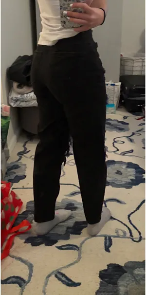 American Eagle Jeans Black Super Ripped thumbnail 4