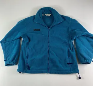 Vintage Columbia Jacket Womens Small Blue Full Zip Fleece Sweater Pocket‎ Ladies thumbnail 1