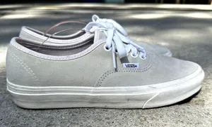 Vans Pig Suede Drizzle Sneakers Low Top Heiq Eco Dry Gray W8.5 M7 thumbnail 3