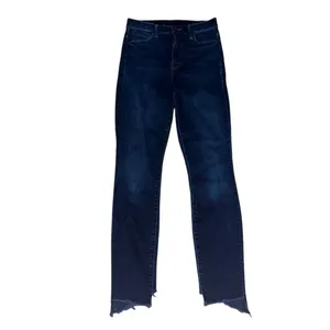 MOTHER The Stunner Zip Two Step Fray‎ Skinny Jeans Last Call Dark Wash 25 thumbnail 4