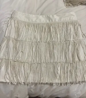 Blue B collection fringe skirt thumbnail 1