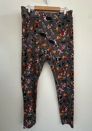 Time And Tru Halloween Corgi High Waist Leggings Size XL thumbnail 1