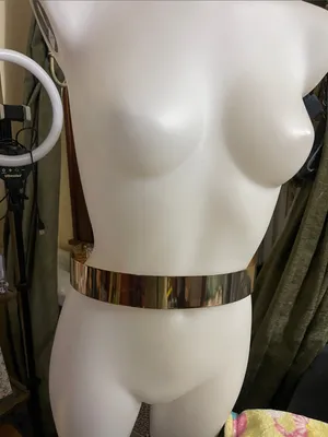 Gold adjustable belt for cosplay thumbnail 7