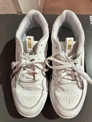 White Puma Sneakers Leather thumbnail 1
