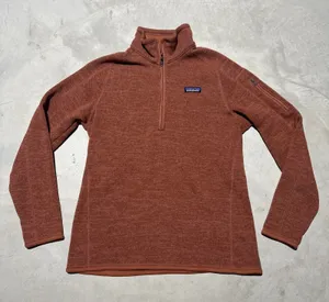 Patagonia Better Sweater Jacket Womens Size Large Fleece 1/4 Zip Burnt Orange thumbnail 1