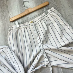 Wilfred Striped Pants organic cotton straight leg womens Cream (large) nautical thumbnail 7