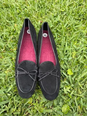 Munro Women’s Rossa Black Suede Slip-On Loafers Size 10 thumbnail 2