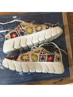 Free People “Catch Me If You Can” Crochet Sneakers – Size 38/8 thumbnail 2