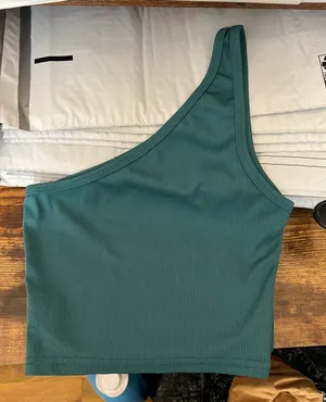 one shoulder crop top thumbnail 1